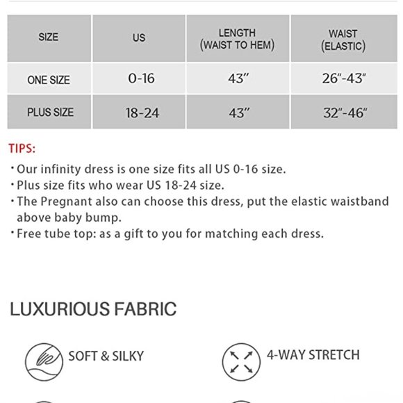 Infinity Dress, Convertible Bridesmaid Dress, Plus Size - Picture 4 of 6